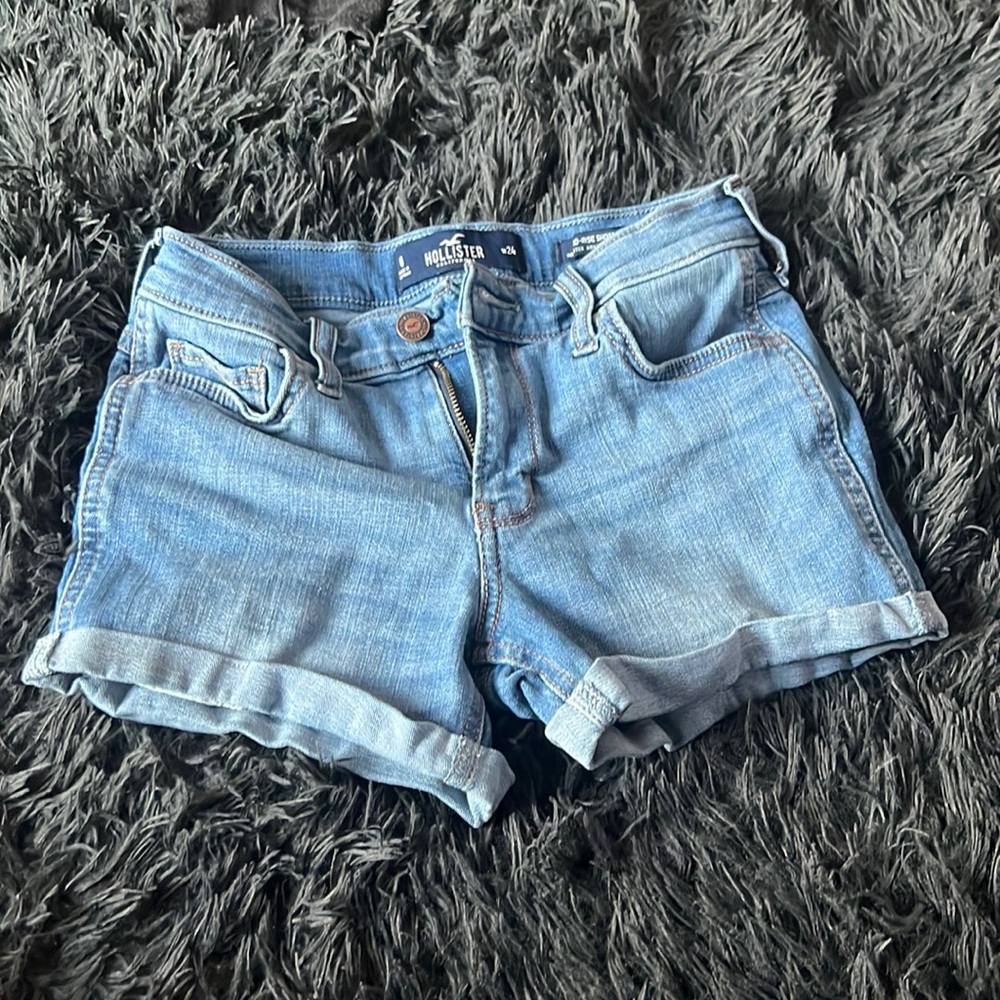 Hollister Jean shorts blue wash